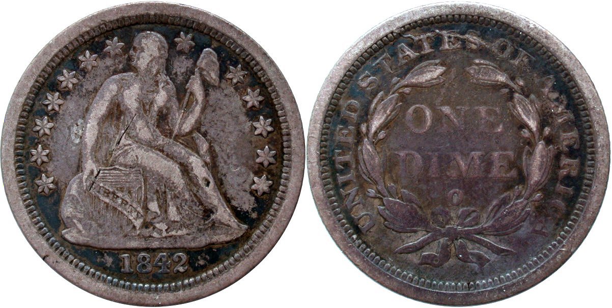 Seated 10C 1842O