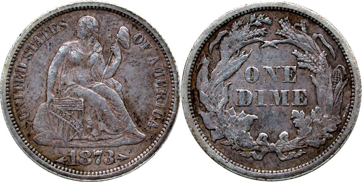 Seated 10C 1873