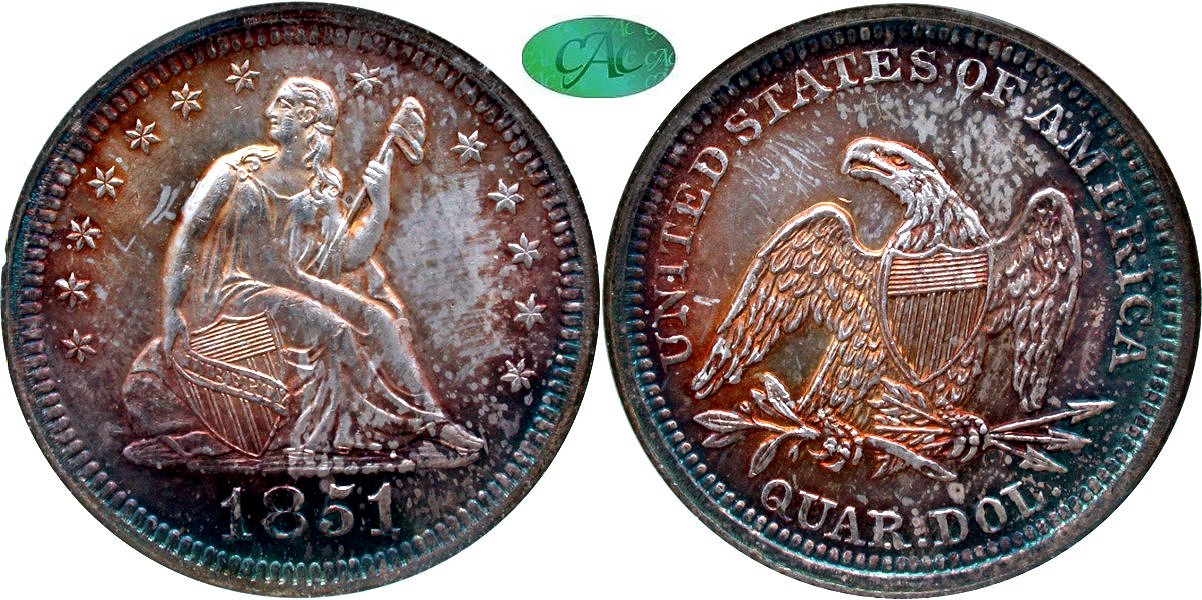 Seated 25C 1851