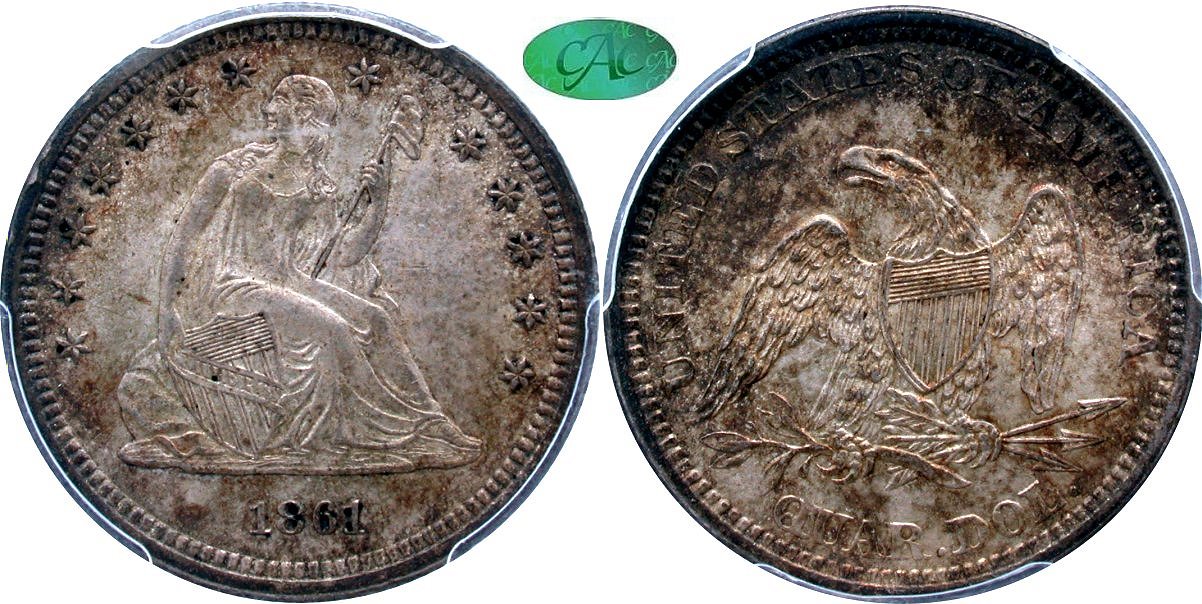 Seated 25C 1861