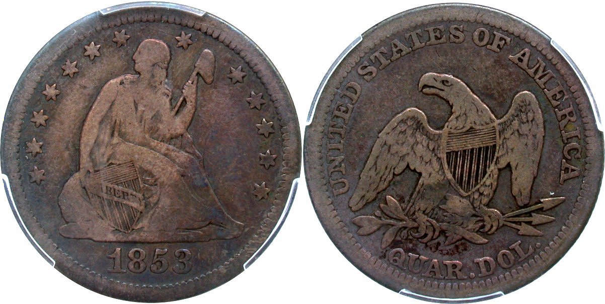 Seated 25C 1853