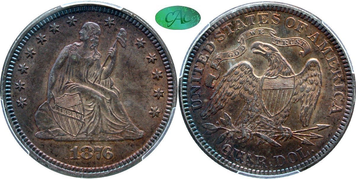 Seated 25C 1876