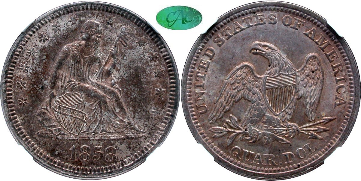 Seated 25C 1858
